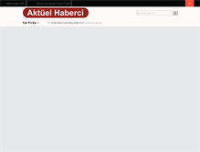 Tablet Screenshot of aktuelhaberci.com